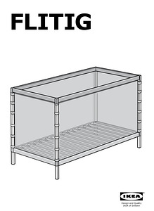 IKEA FLITIG beebivoodi / maneež – sinine, võrkkang (6 foto / 6)