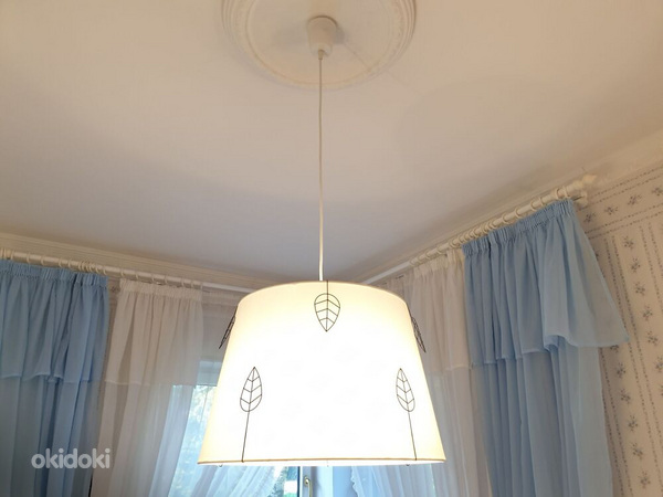 SUURE IKEA TEKSTIILIST VARJUGA MAGAMISTOA LAELAMP Ø45cm