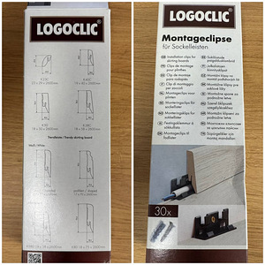 Скобы крепежные для плинтуса Logoclic 30 шт.