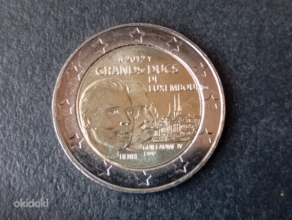 Люксембург 2 евро, 2012 100-летие - Смерть Великого Д