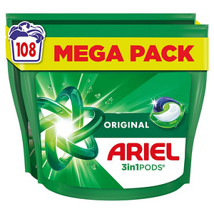 Ariel Original All-In-1 Pods Washing Liquid Capsules 108
