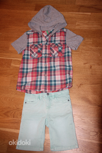 Шорты Name it и рубашка Benetton р. 128