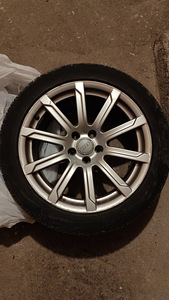 Оригинальные диски Audi 18" + шины MS 245/45R18 (2 фото из 9)