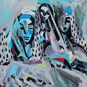 Maal lõuendil, akrüül, 50×50 cm (1 foto / 4)
