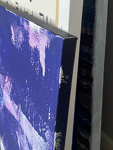 Abstraktne mägimaastik – akrüül lõuendil, 40×50 cm (4 foto / 5)