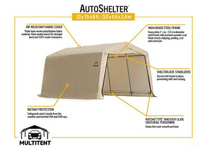 AUTOTELK 3,7×6,1m (hall värv) // Multitent (3 foto / 3)