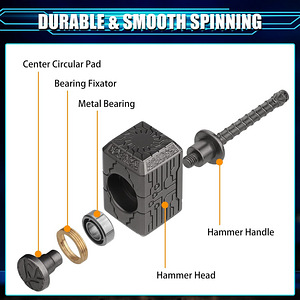 DIIL! Metallist 2-in1 fidget spinner "Hammer" / UUS! (4 foto / 9)