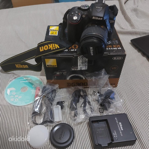 Nikon D5300 DSLR Camera with AF-P 18-55mm Lens.
