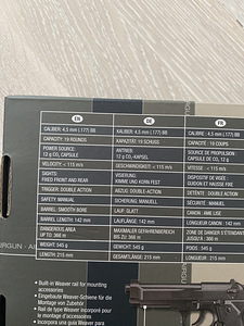 Baretta Elite II must 4.5mm püstol (6 foto / 7)