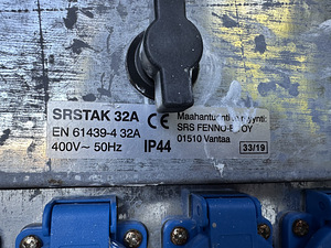 Jaotuskilp 32A/Elektrikilp/ Ajutinekilp (4 foto / 5)
