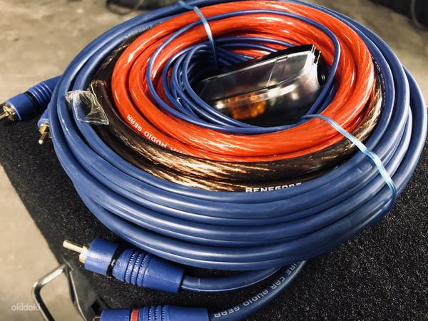 Сабвуфер signat 400w + Gas усилитель + комплект кабелей (фото #3)