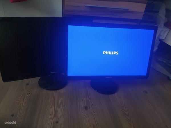 Kaks monitori Philips 247E4L 24" (foto #1)