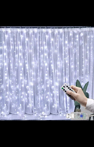 Led kardin-vanik, uus, USB, puldiga (2 foto / 6)