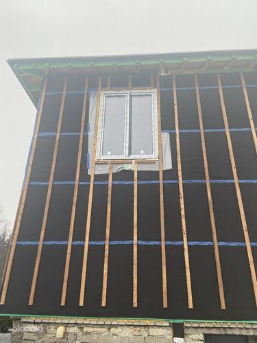 Новая балконная дверь Пласто темно-серая (фото #2)