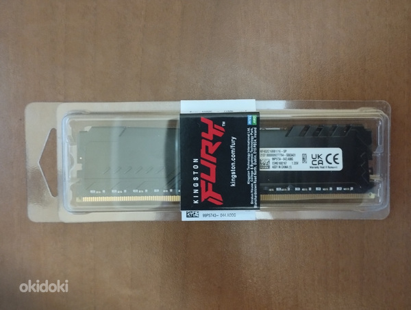 Оргинал Kingston Fury Beast DDR4 16GB 3200MHz Gaming память
