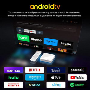 TVBOX H96 Max Allwinner H313 4K UHD Android 14.0 ATV Box (5 фото из 8)