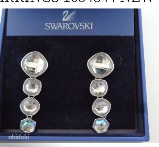 Swarovski серьги с кристаллами