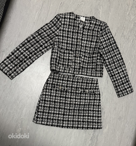 Костюм с юбкой твидовый H&M
