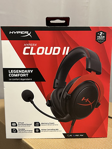 HyperX Cloud II 7.1 kõrvaklapid - mustad (1 foto / 3)