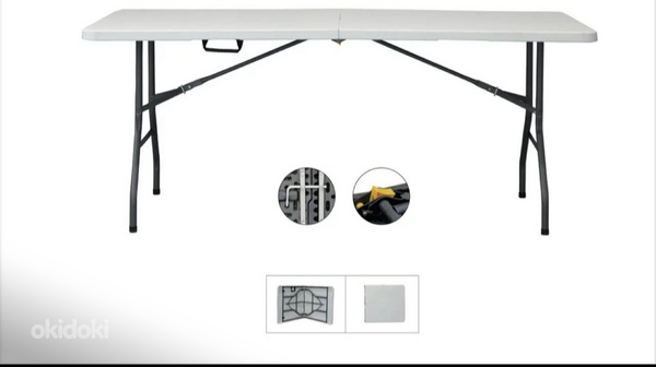 Ծալովի սեղան 6 աթոռներով տան և այգու համար (3)