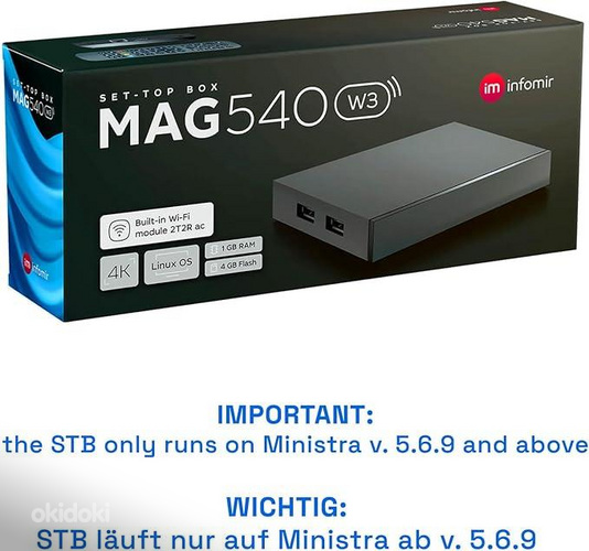 Infomir MAG540w3 original Linux TV box from the manufacturer (4 из 8)