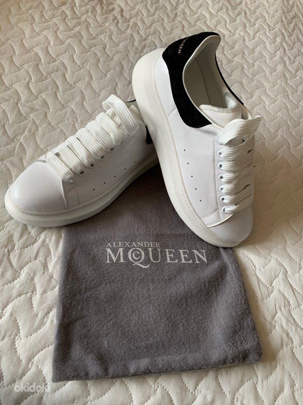 Alexander McQueen Leather Low-Top Sneakers / size 42-43 EU (foto #1)