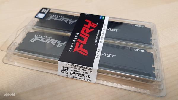Kingston FURY Beast DDR5 32 ГБ (2x16 ГБ) 5200 МГц CL40 (фото #1)