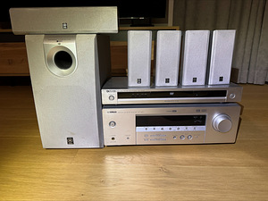 Yamaha RX-V359+DVD-S559+5 kõlarid+1 subwoofer  			