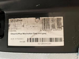 Cybex Cloud Q 0-13kg turvahäll Manhattan Grey (3 foto / 4)