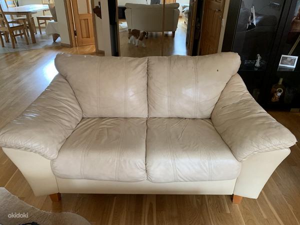 Кожаный диван, двухместный (фото #1)