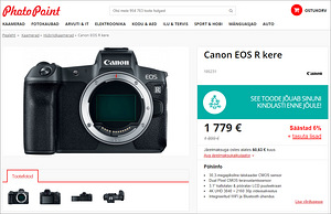 Canon EOS R (body) hübriidkaamera (9 foto / 10)