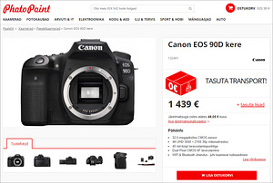 Canon EOS 90D (body) peegelkaamera (10 foto / 10)