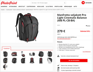 Manfrotto Pro Light Cinematic Balance MB PL-CB-BA seljakott (10 foto / 10)