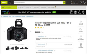 Canon EOS 800D + 18-55mm + 50mm kaamerakomplekt (9 foto / 10)
