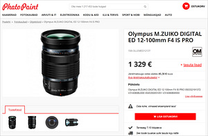 Olympus M.Zuiko Digital ED 12-100mm f/4 IS PRO objektiiv (10 foto / 10)