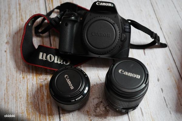 Canon EOS 550D + 18-55MM + 50mm täiskomplekt (foto #1)