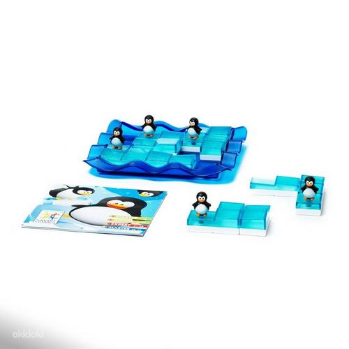 Penguins jää peal puzzle mäng lauamäng vene 6+ Smartgames (foto #2)
