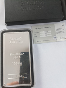 Stonex Bullion,999,9 Fine Silver1kg,alghind (2 foto / 3)