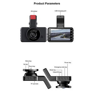 ВИДЕОРЕГИСТРАТО Full HD 3 КАНАЛЬНЫЙ РЕГИСТРАТОР WI-Fi (5 фото из 8)