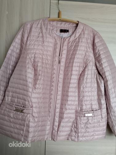 Новая куртка цвет пудра 56р (фото #1)