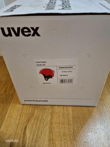 Новый! Лыжный шлем детский Uvex Heyya 46-50 см, красный (фото #3)