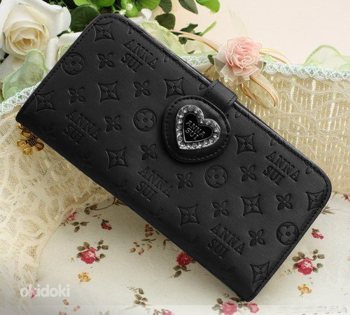 Новый красивый женский кошелёк "Anna Sui" черный (фото #1)