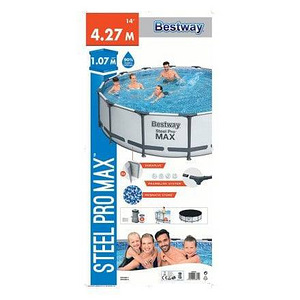 Raamiga bassein BESTWAY STEEL PRO MAX 427 x 107 cm, mahutavu (1 foto / 4)