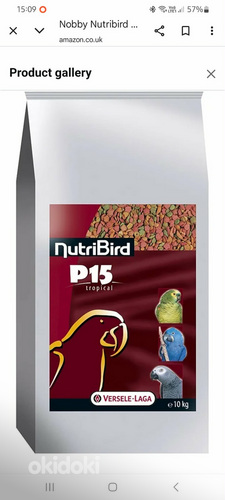 Nutribird toit lindudele 10kg