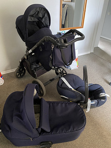 Nordbaby коляска-комплект + cybex cloud z i-size автолюлька