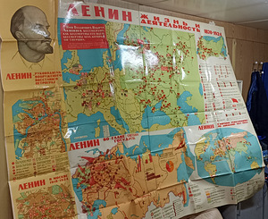 Plakat Lenini elu ja looming 1870 -1924. (4 foto / 4)