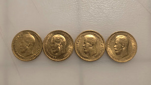 Kuldmünt Nikolai II 10 rubla 1899-1900, 4tk (1 foto / 2)