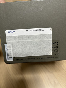 Uued nahast kingad Filling Pieces suurus 41 tumesinine (4 foto / 4)