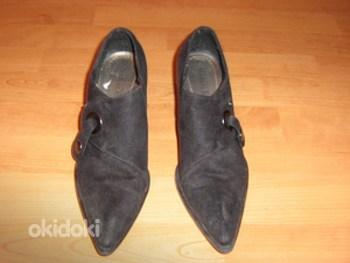 Marco tozzi новые черные замшевые туфли 37 (фото #2)