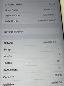 iPad mini 4 128gb wifi + cellular (3 foto / 3)